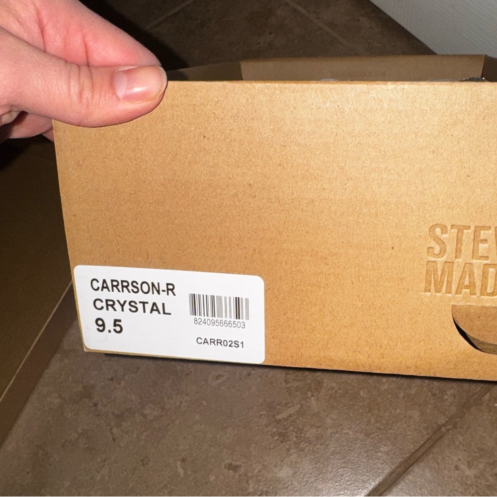 Steve Madden Silver Rhinestone Heels - Picture 3 of 3